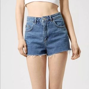 Topshop | Moto Mom Denim Shorts